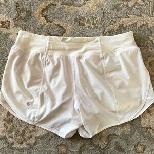 Lululemon Speed Up Mesh Shorts White 10